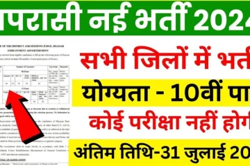 Peon Recruitment 2024